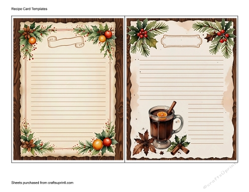 Recipe Card Templates