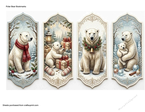Polar Bear Bookmarks