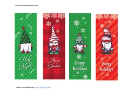 Christmas Gnome Bookmarks