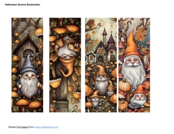 Halloween Gnome Bookmarks