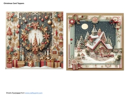 Christmas Scene Card Toppers