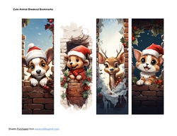 Cute Animal Breakout Bookmarks