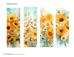 Sun Flower Bookmarks