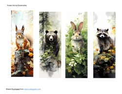 Forest Animal Bookmarks