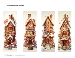 Christmas Gingerbread House Bookmarks