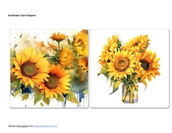 Sunflower Card Toppers