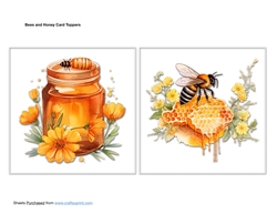 Bees and Honey Card Toppers