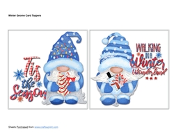 Winter Gnome Card Toppers