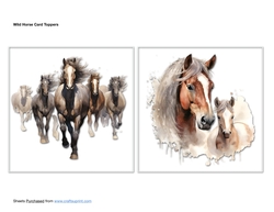 Wild Horse Card Toppers