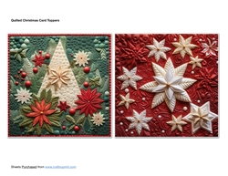 Quilted Christmas Card Toppers