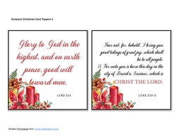 Scripture Christmas Card Toppers 4