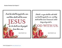 Scripture Christmas Card Toppers 3