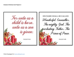 Scripture Christmas Card Toppers 2