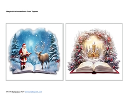 Magical Christmas Book Card Toppers