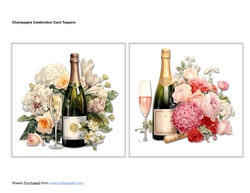 Champagne Celebration Card Toppers