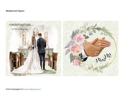 Wedding Card Toppers