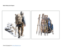 Winter Hiking Card Toppers