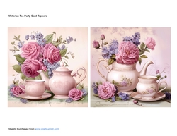 Victorian Tea Party Card Toppers