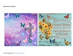 Bible Verse Card Toppers