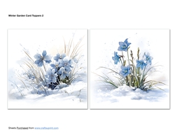 Winter Garden Card Toppers 2