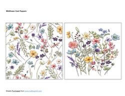 Wildflower Card Toppers
