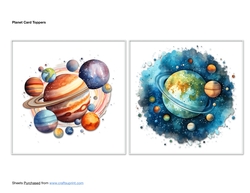 Planet Card Toppers