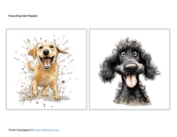 Funny Dogs Card Toppers