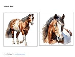Horse Card Toppers