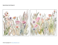 Spring Flowers Card Toppers 2