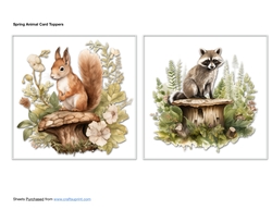 Spring Animal Card Toppers