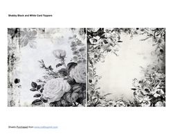 Shabby Black and White Toppers