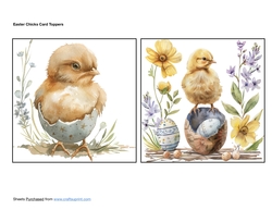 Easter Chicks Card Toppers