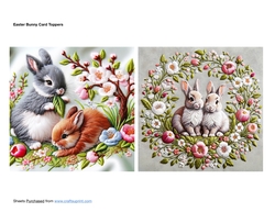 Easter Bunny Card Toppers
