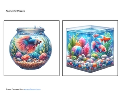 Aquarium Card Toppers