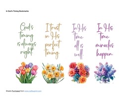 In Gods Timing Bookmarks