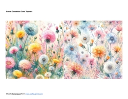 Pastel Dandelion Card Toppers