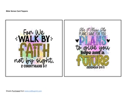 Bible Verses Card Toppers