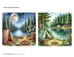 Summer Camping Card Toppers