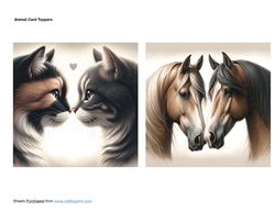 Animal Card Toppers