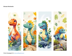 Dinosaur Bookmarks
