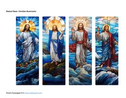 Stained Glass Christian Bookmarks