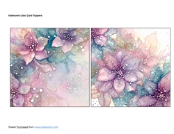 Iridescent Lilac Card Toppers