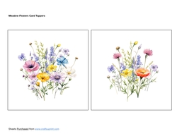 Meadow Flowers Card Toppers