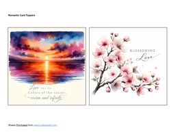 Romantic Card Toppers