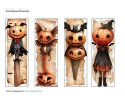 Cute Halloween Bookmarks