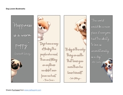 Dog Lovers Bookmarks