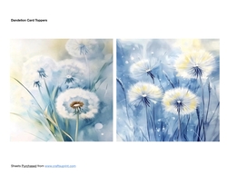 Dandelion Card Toppers