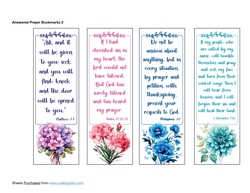 Answered Prayer Bookmarks 2