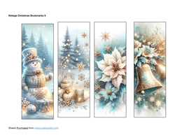 Vintage Christmas Bookmarks 5