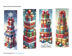 Stacked Christmas Gifts Bookmarks